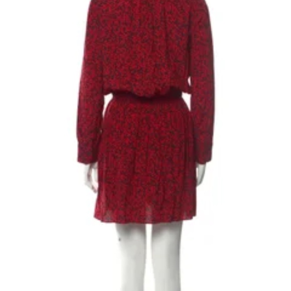 Zadig and Voltaire Red Floral Wrap Dress - Picture 2 of 5